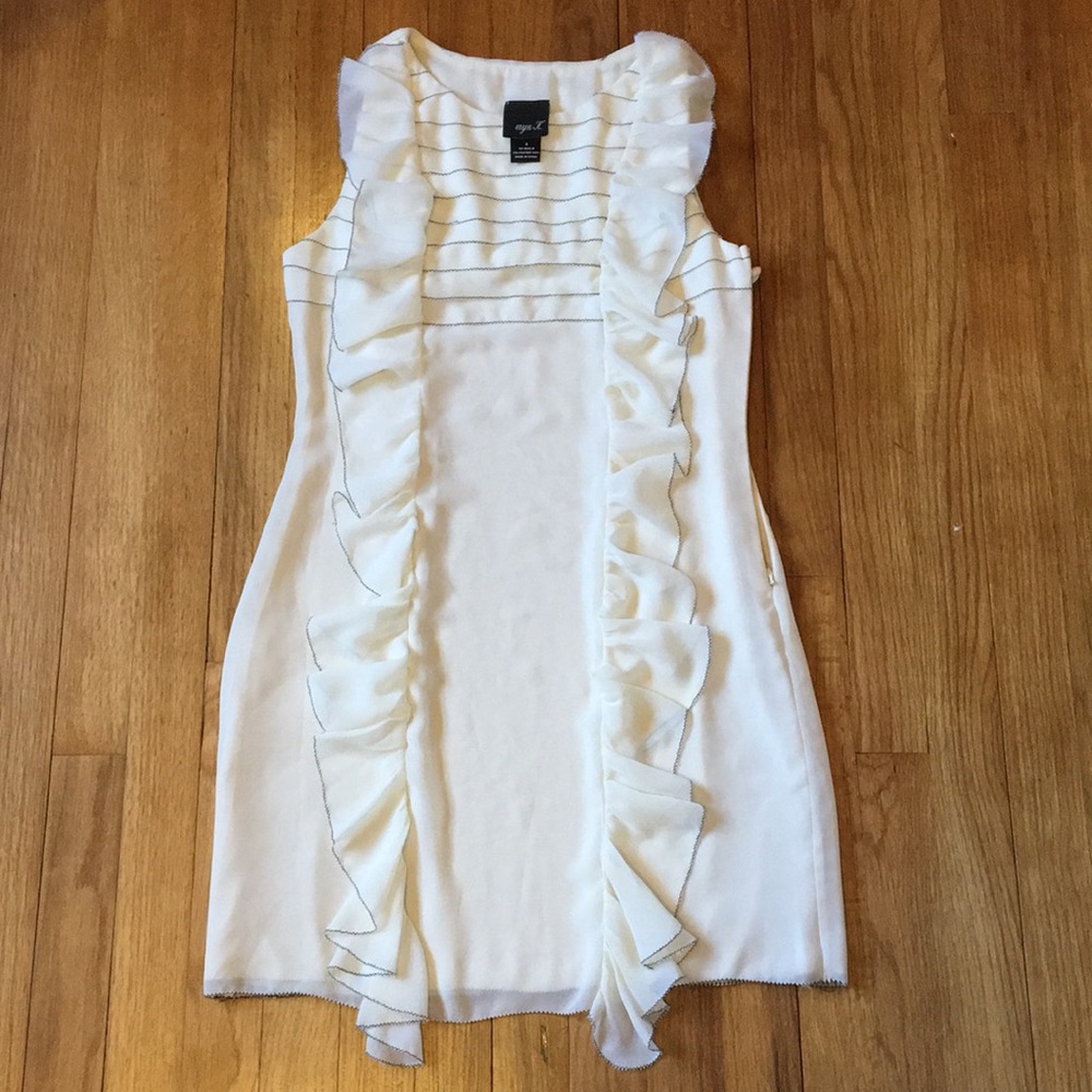 White Ruffled Dress